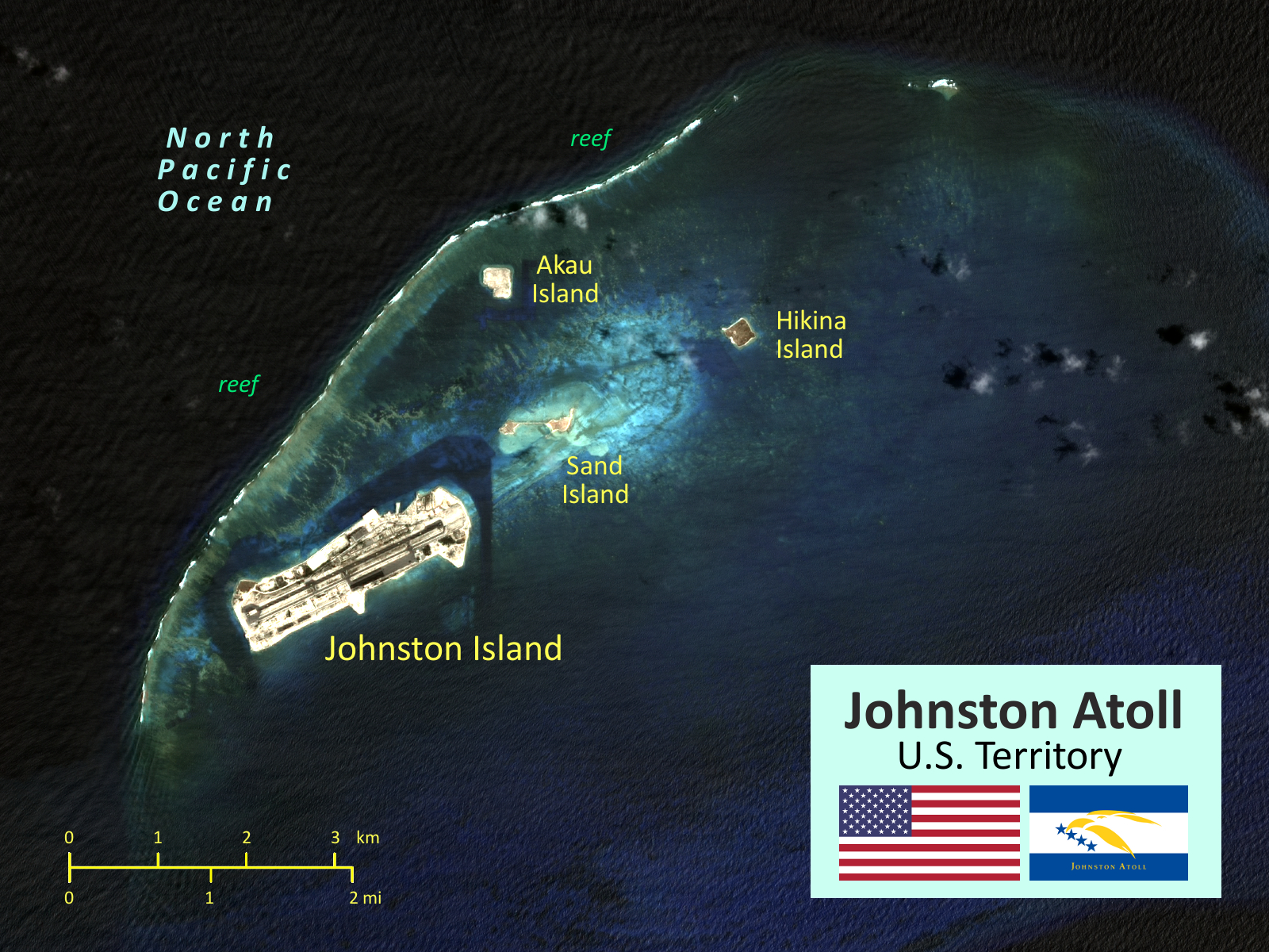 flag of Johnston Atoll - Johnston Atoll State Symbol